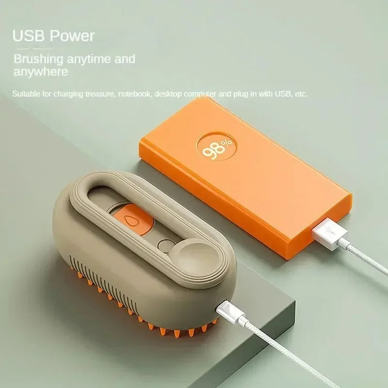 GroomEase 3-in-1 Steam Brush