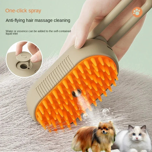GroomEase 3-in-1 Steam Brush