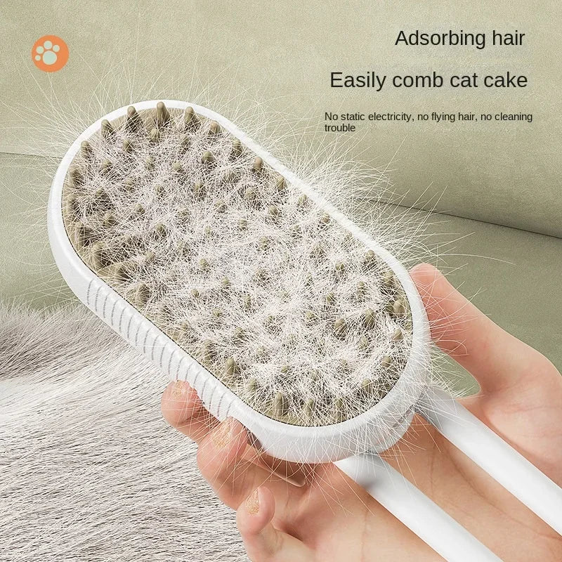 GroomEase 3-in-1 Steam Brush